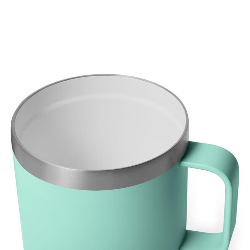 YETI Rambler 14 oz Seafoam BPA Free Ceramic Lined Stackable Mug with MagSlider Lid