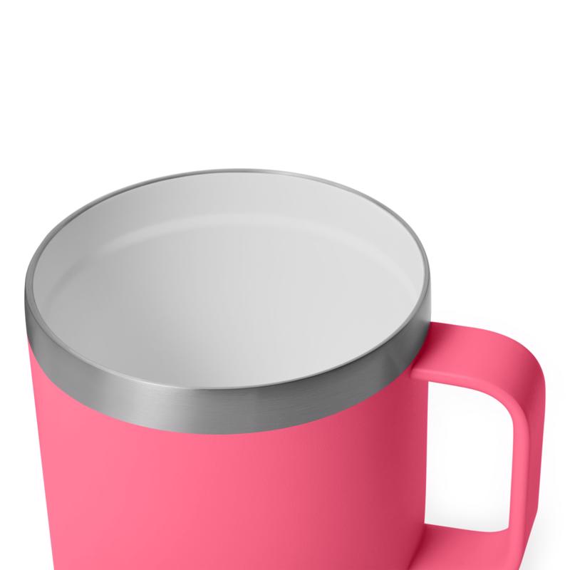 YETI Rambler 14 oz Tropical Pink BPA Free Ceramic Lined Stackable Mug with MagSlider Lid