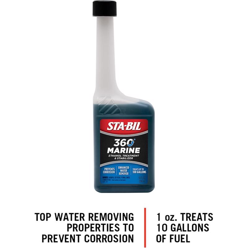 STA-BIL 360 Marine Gasoline Ethanol Treatment and Fuel Stabilizer 10 oz