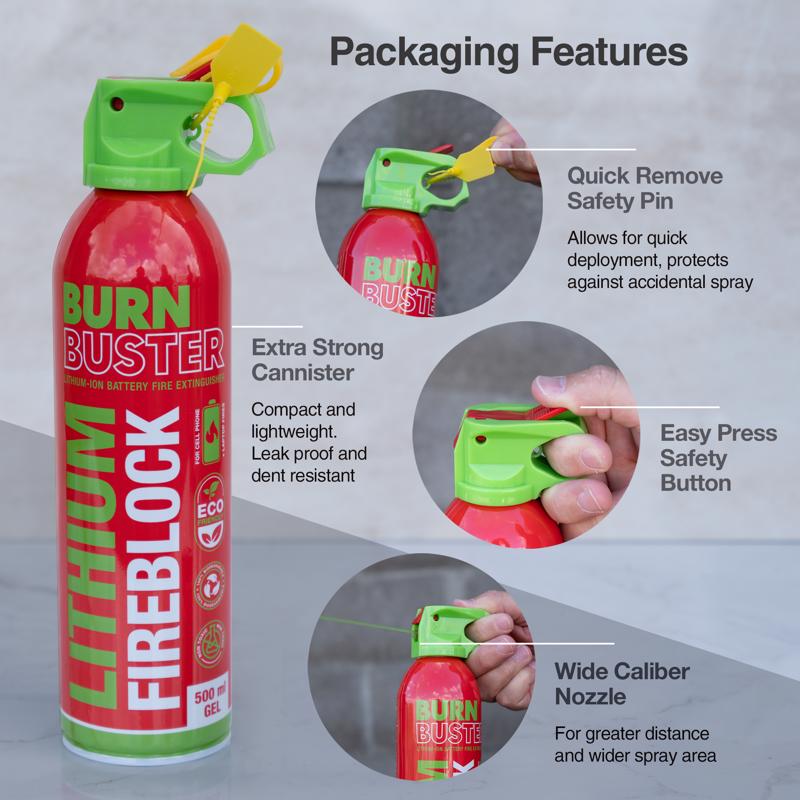 BurnBuster Fire Extinguisher For Household