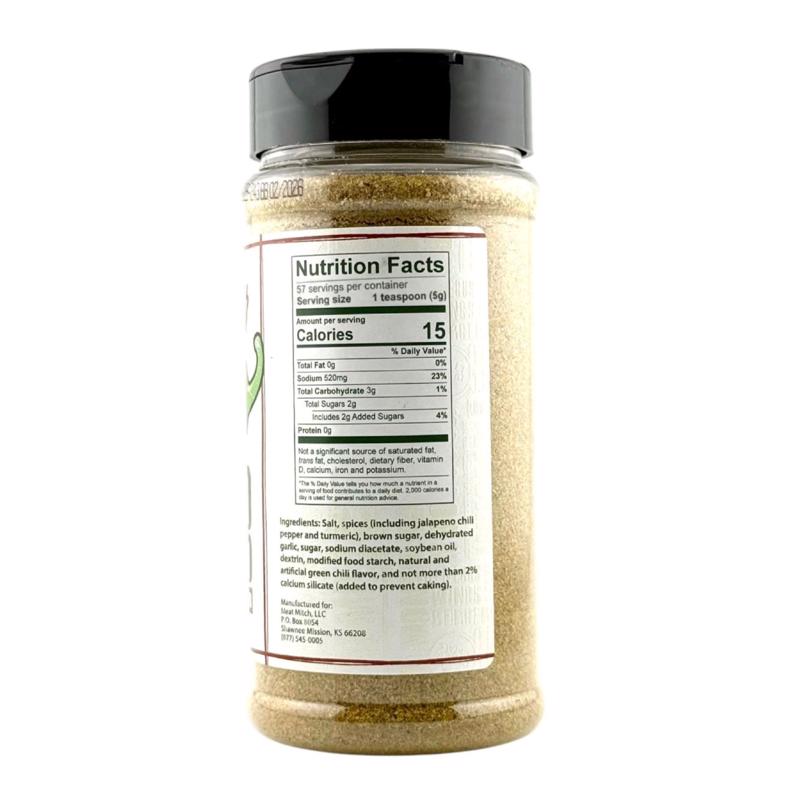 Meat Mitch Candied Jalapeno Bar-B-Q Rub/Seasoning 12.5 oz
