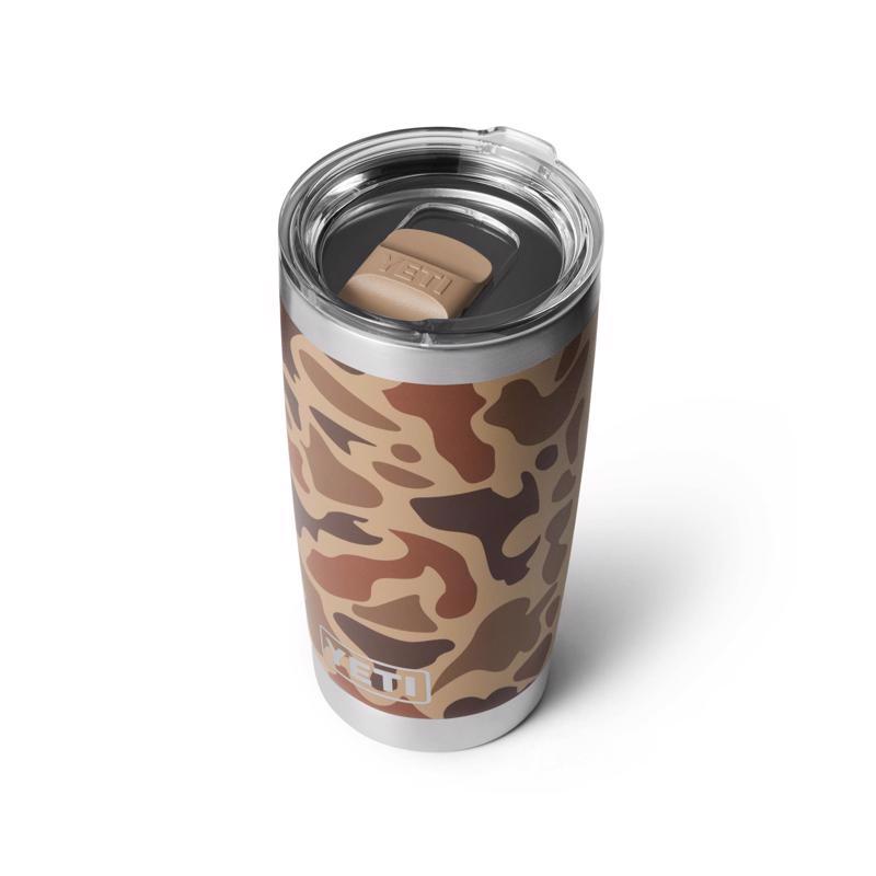 YETI Rambler 20 oz Wetlands Camo BPA Free Tumbler with MagSlider Lid