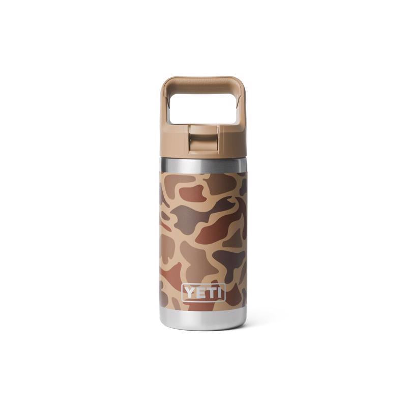YETI Rambler Jr. 12 oz Wetlands Camo BPA Free Insulated Kids Water Bottle w/Straw