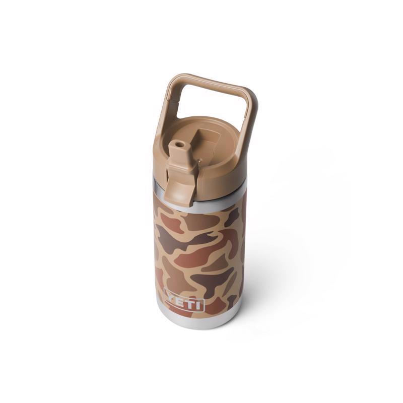 YETI Rambler Jr. 12 oz Wetlands Camo BPA Free Insulated Kids Water Bottle w/Straw