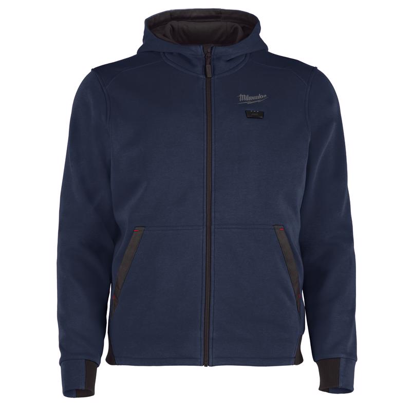 Milwaukee M12 M Long Sleeve Men's Full-Zip Heated Hoodie Blue