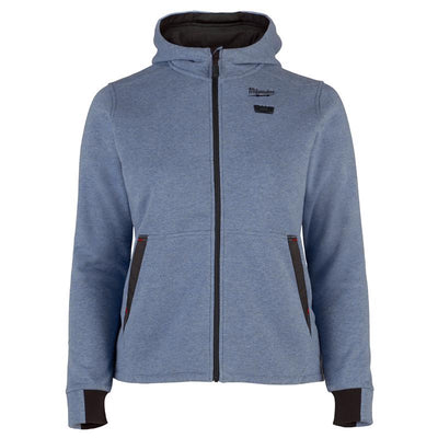 Milwaukee M12 M Long Sleeve Women's Full-Zip Heated Hoodie Blue