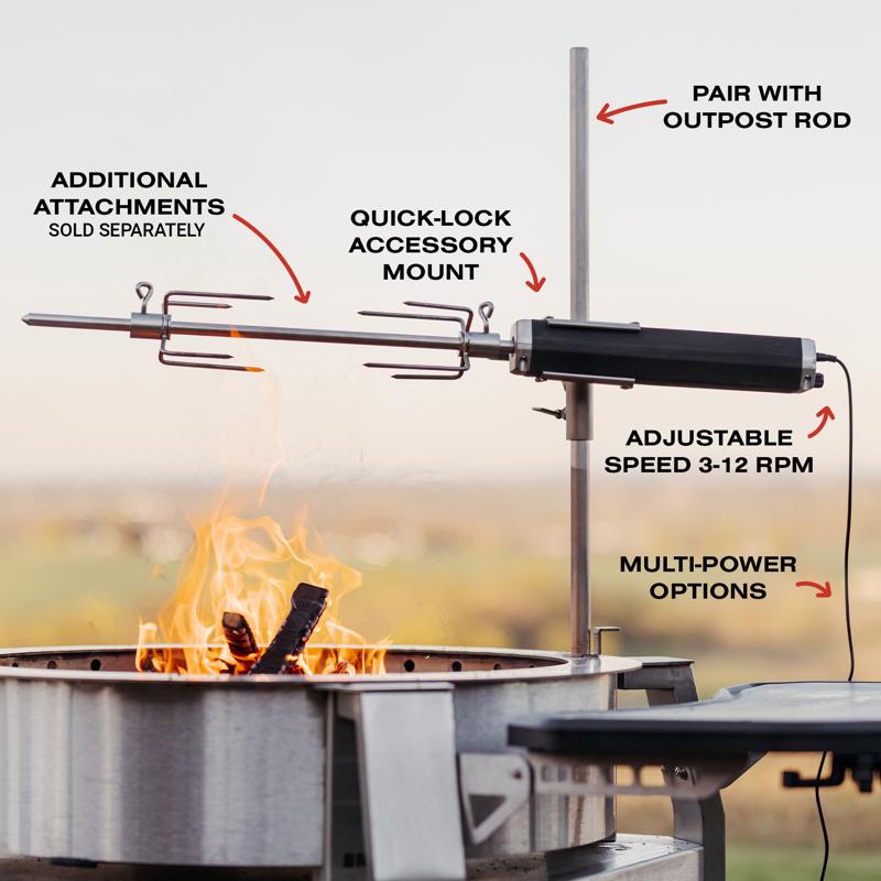 Breeo Aluminum Rotisserie Kit 35 in. L X 2 in. W