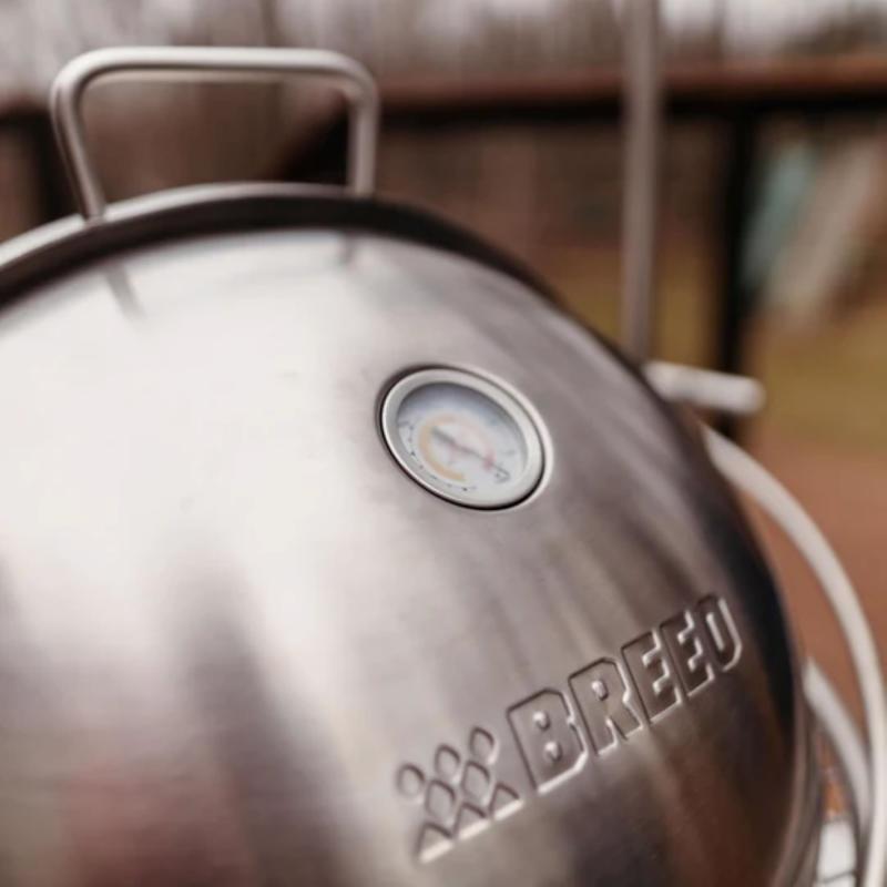 Breeo Cordierite Stone/Stainless Steel Grill Dome 20 in. W