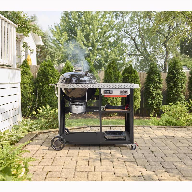 Weber 22 in. Performer Premium Smart Charcoal Grill Black