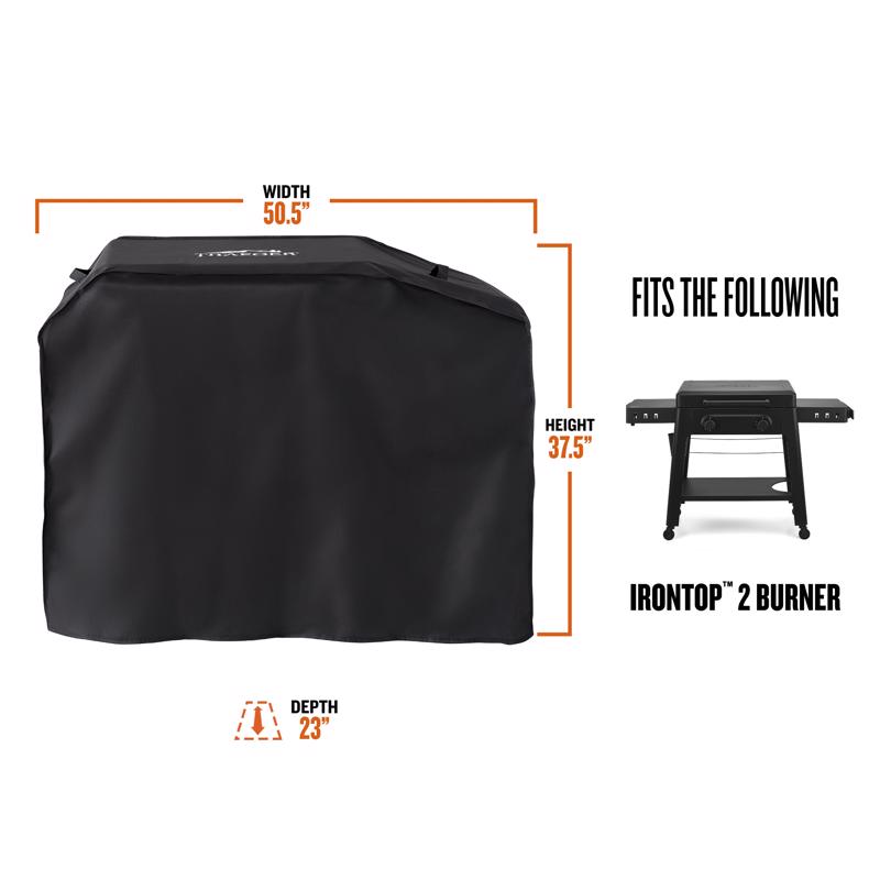 Traeger Black Grill Cover For Irontop 2 Burner