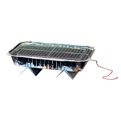Pull Start Fire 13 in. Charcoal Disposable Grill Silver
