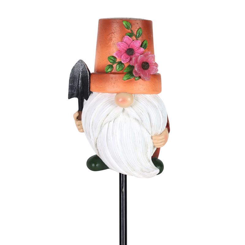 Exhart Assorted Metal/Resin 9 in. H Planter Stake