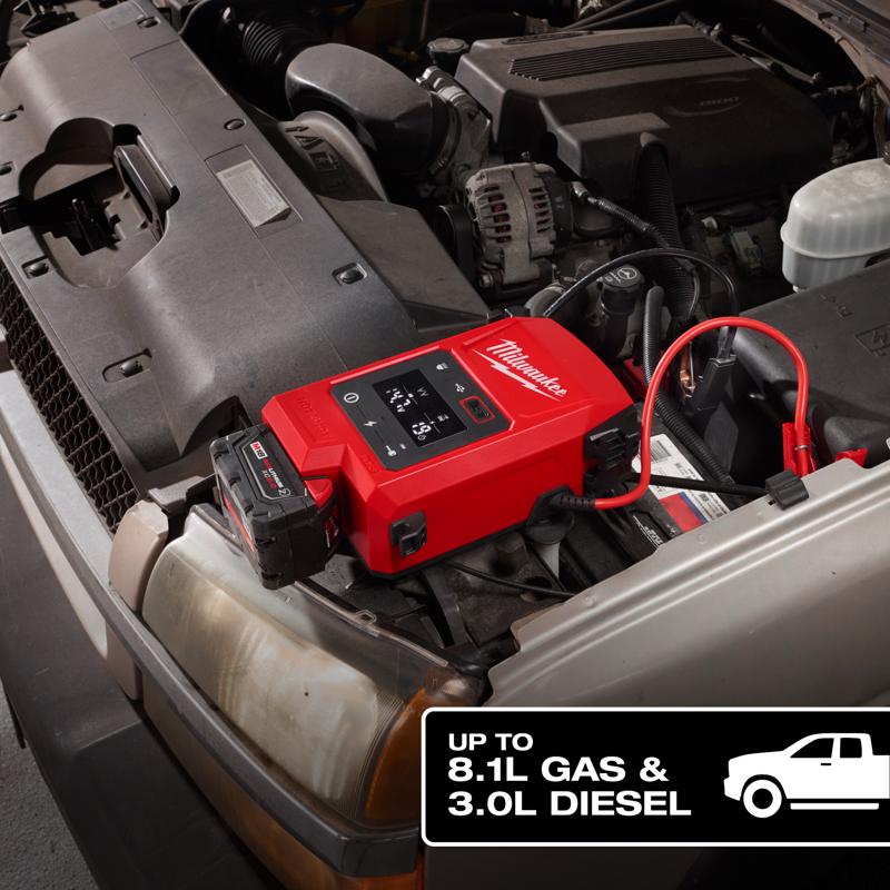Milwaukee M18 HOTSHOT Automatic/Manual 18 V 2000 amps Battery Jump Starter