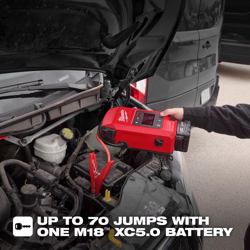 Milwaukee M18 HOTSHOT Automatic/Manual 18 V 2000 amps Battery Jump Starter