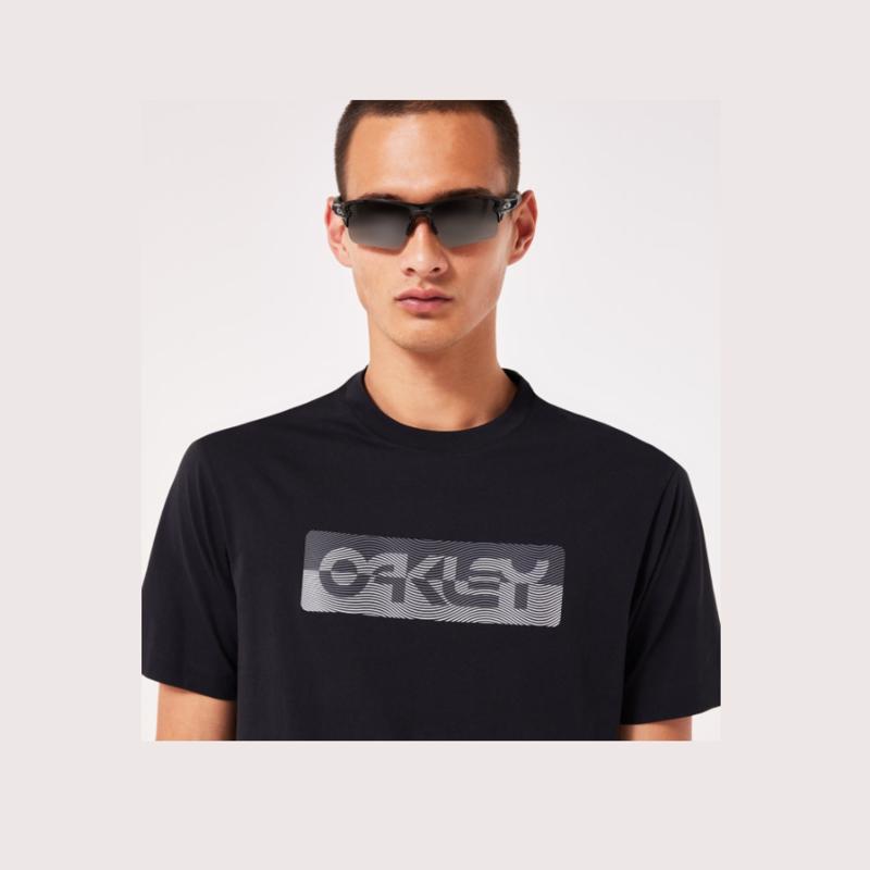 Oakley M Short Sleeve Men's Crew Neck Blackout Duality B1B Tee Shirt