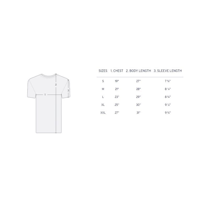 Costa XL Short Sleeve Men's Crew Neck Dark Heather Prado Tee Shirt