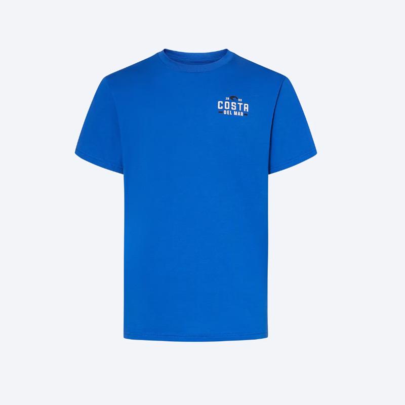 Costa L Short Sleeve Men's Crew Neck Royal Blue Prado Tee Shirt