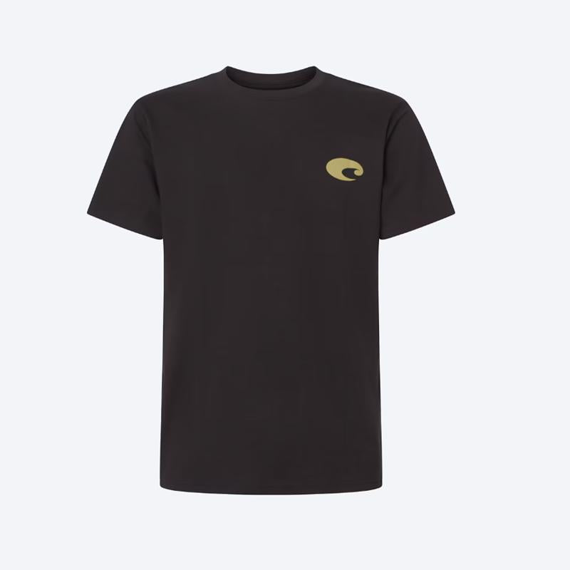 Costa L Short Sleeve Men's Crew Neck Washed Black Species Shield Tee Shirt