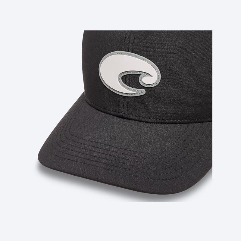 Costa Poly Performance Trucker Hat Black/White L/XL