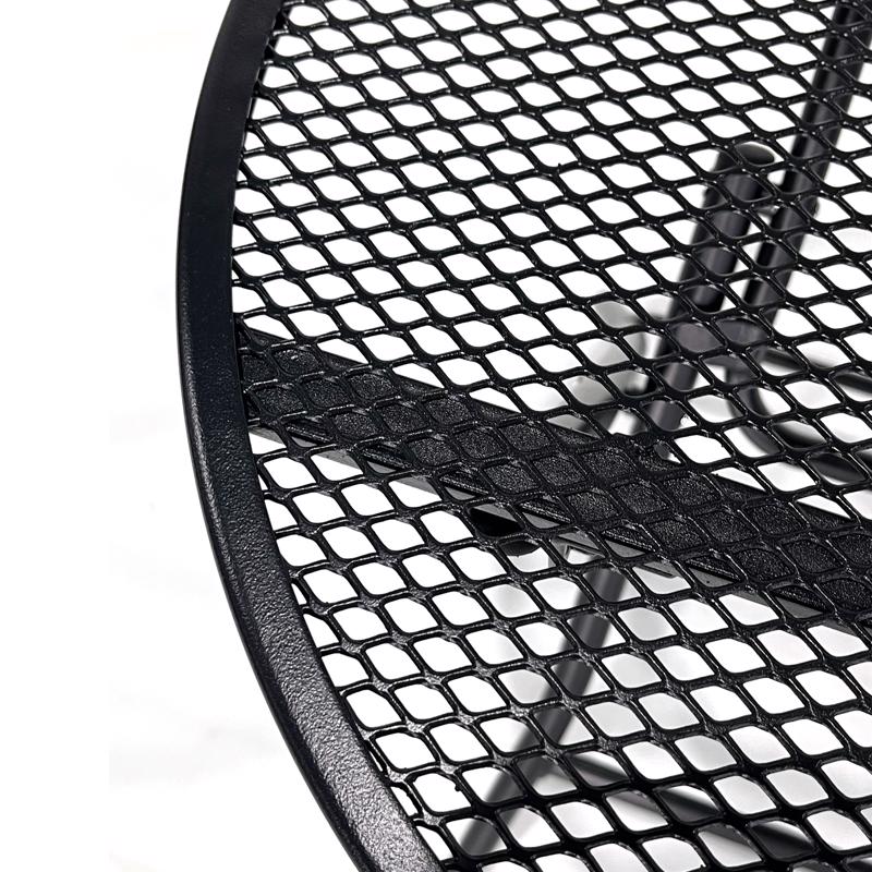 Living Accents Black Round Steel Side Table