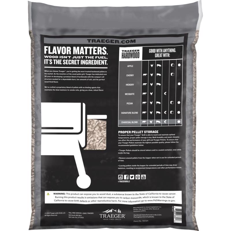 Traeger Hardwood Pellets All Natural Charcoal 18 lb
