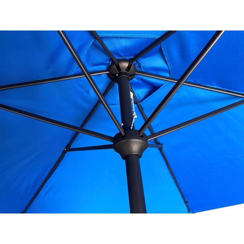 Living Accents 9 ft. Tiltable Royal Blue Market Umbrella
