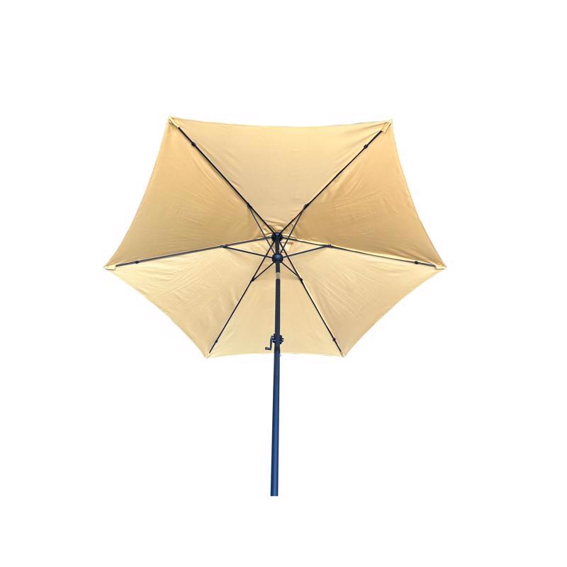 Living Accents 9 ft. Tiltable Yellow Market Umbrella