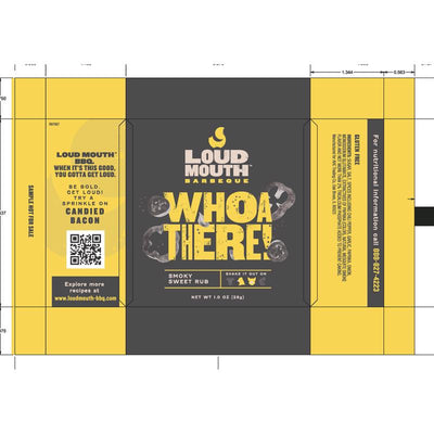 Loud Mouth Sample Pack WHOA THERE BBQ Seasoning 1 oz