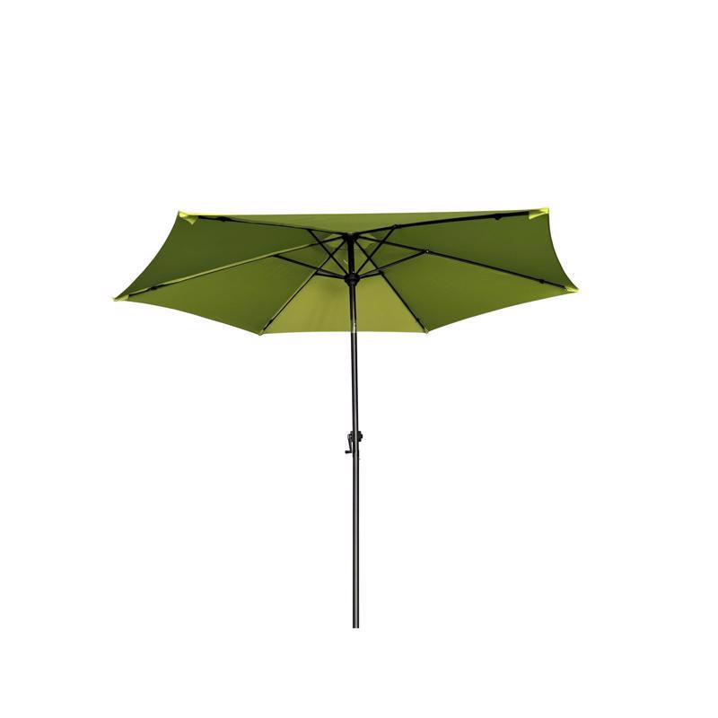 Living Accents 9 ft. Tiltable Green Market Umbrella