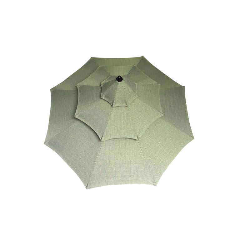 Living Accents Pagoda 9 ft. Tiltable Green Patio Umbrella