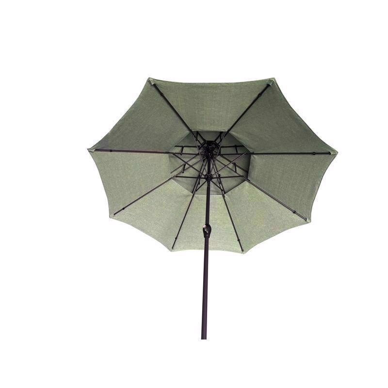 Living Accents Pagoda 9 ft. Tiltable Green Patio Umbrella
