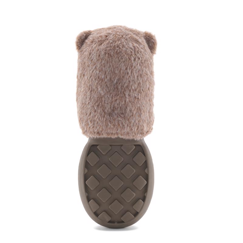 Bark Brown Cotton/Rubber PB Beaver Dog Toy Medium