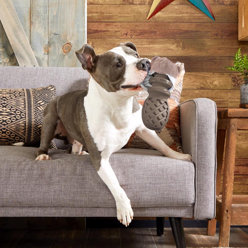 Bark Brown Cotton/Rubber PB Beaver Dog Toy Medium