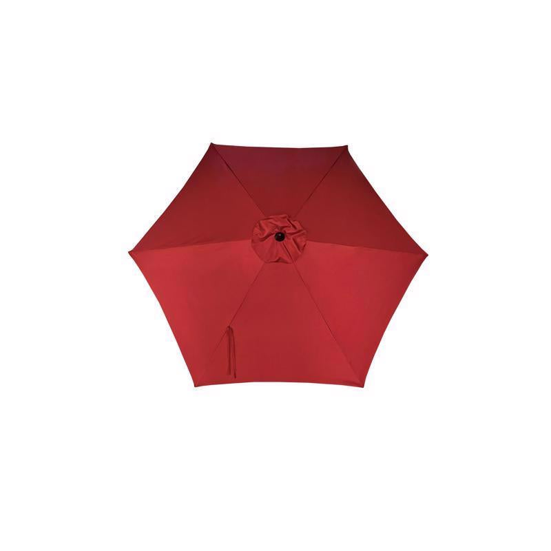 Living Accents 9 ft. Tiltable Red Market Umbrella
