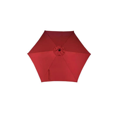 Living Accents 9 ft. Tiltable Red Market Umbrella