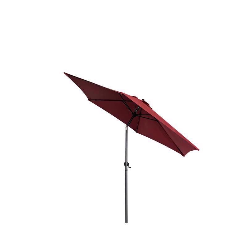 Living Accents 9 ft. Tiltable Red Market Umbrella