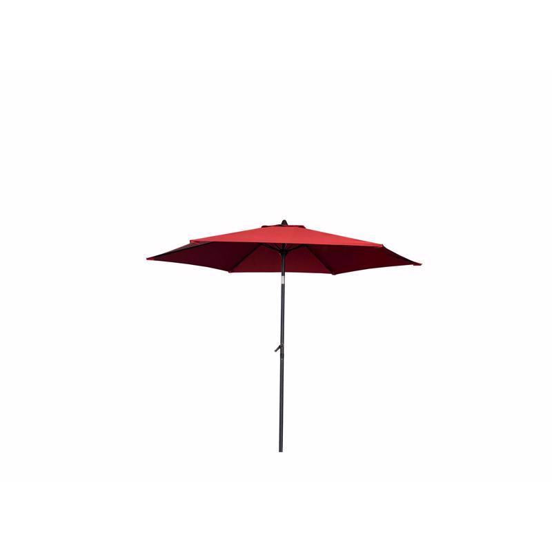 Living Accents 9 ft. Tiltable Red Market Umbrella