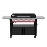 Weber Slate 36" w/Cabinet 4 Burner Liquid Propane Outdoor Griddle Black
