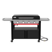 Weber Slate 36" w/Cabinet 4 Burner Natural Gas Outdoor Griddle Black