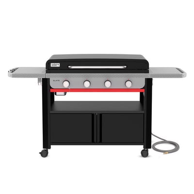 Weber Slate 36" w/Cabinet 4 Burner Natural Gas Outdoor Griddle Black