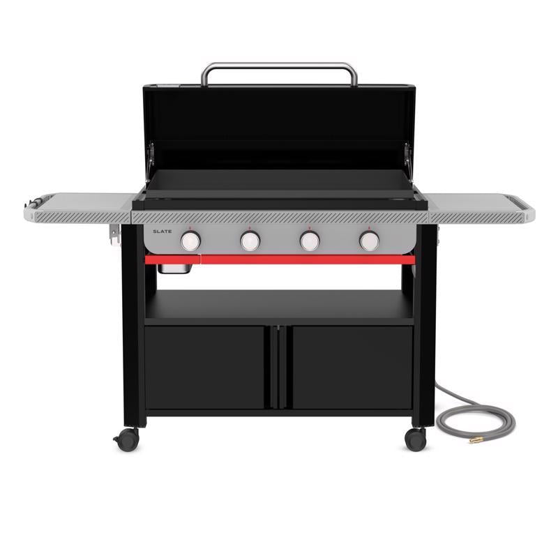 Weber Slate 36" w/Cabinet 4 Burner Natural Gas Outdoor Griddle Black