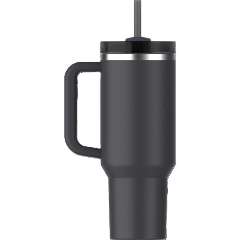 Stanley The Quencher H2.0 FlowState 40 oz Black 2.0 BPA Free Double-wall Vacuum Insulated Tumbler