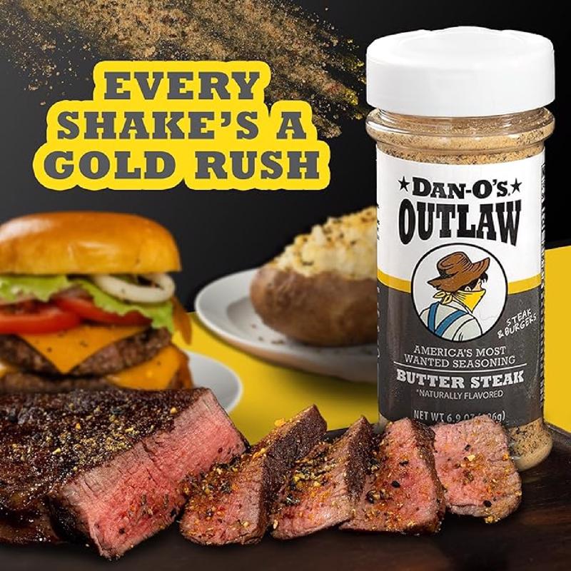 Dan-O's Outlaw Butter Steak BBQ Seasoning 6.9 oz