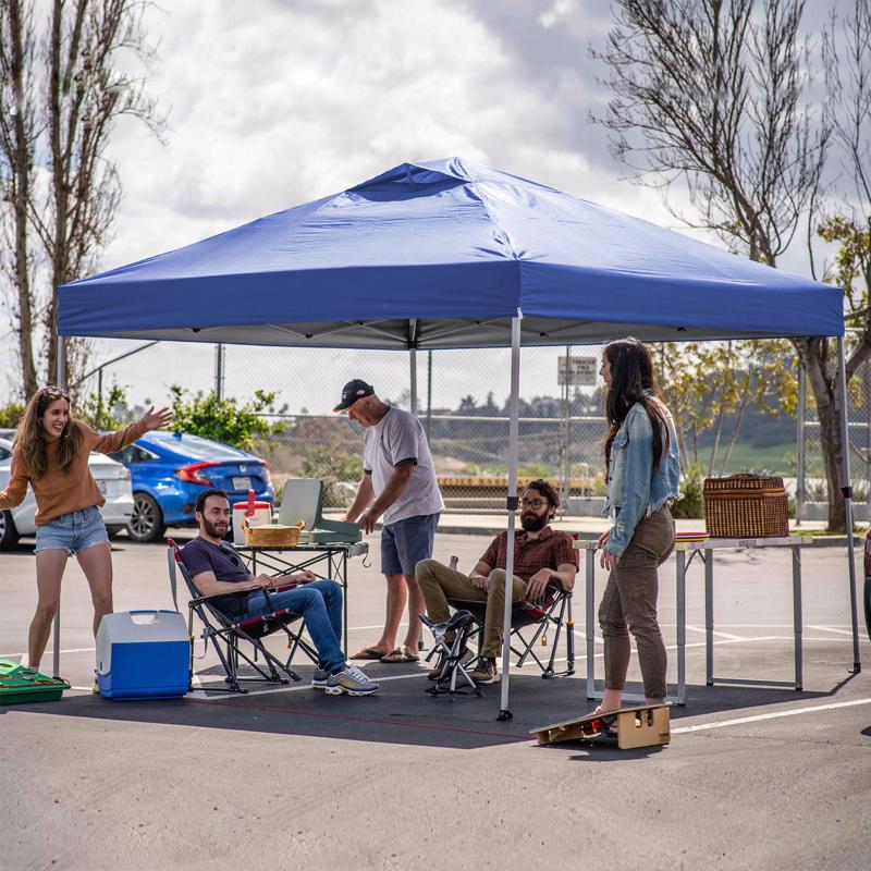 Crown Shade One Touch Instant 150D Polyester Canopy 9.75 ft. H X 12 ft. W X 12 ft. L
