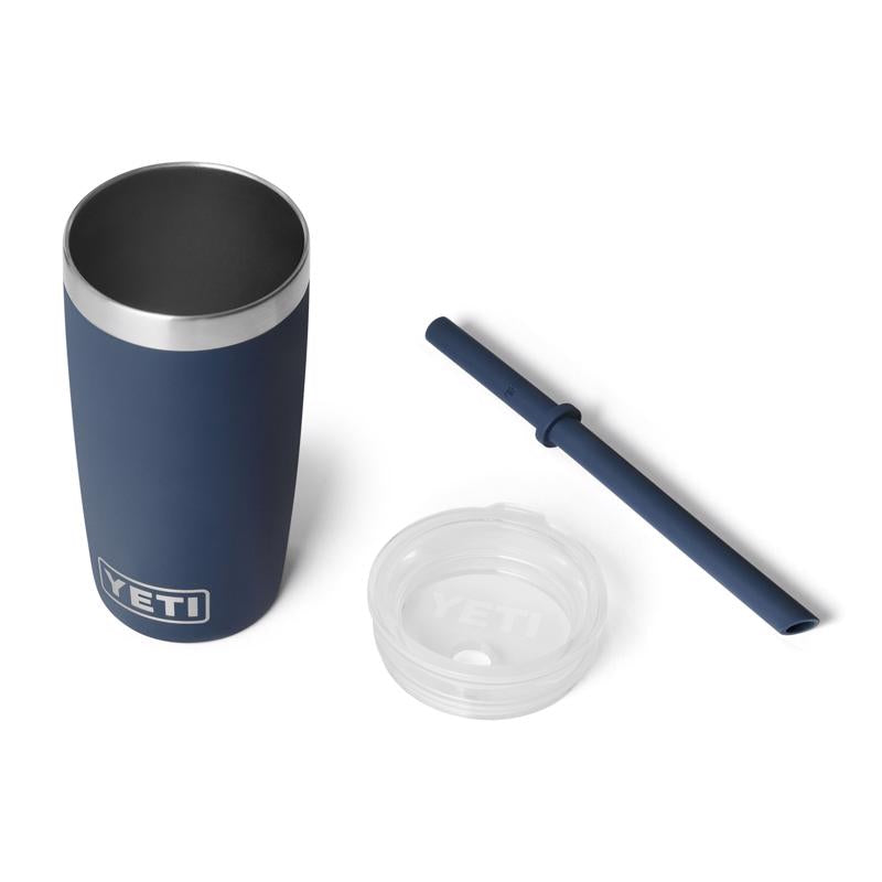 YETI Rambler Jr. 10 oz Navy BPA Free Kids Cups with Silicone Straw