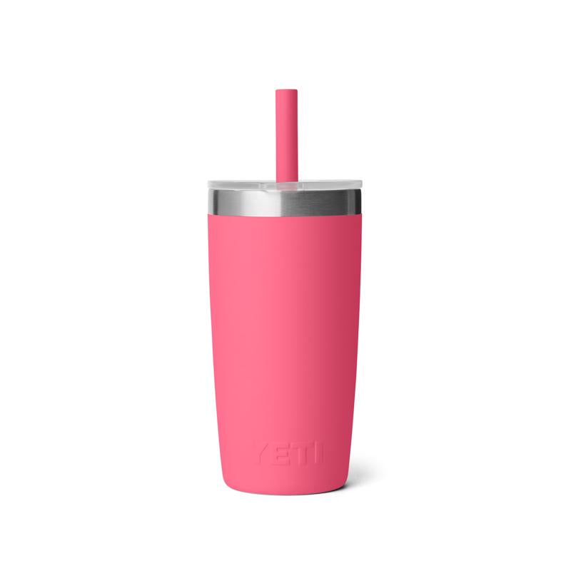YETI Rambler Jr 10 oz Tropical Pink BPA Free Kids Cups with Silicone Straw