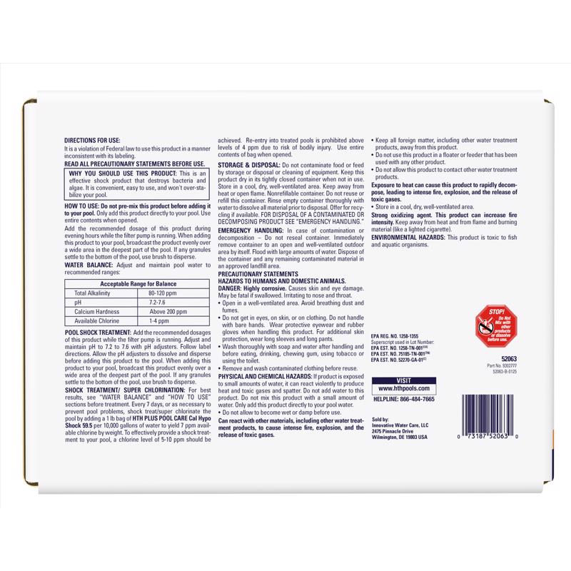 HTH Plus Granule Cal-Shock 1 lb