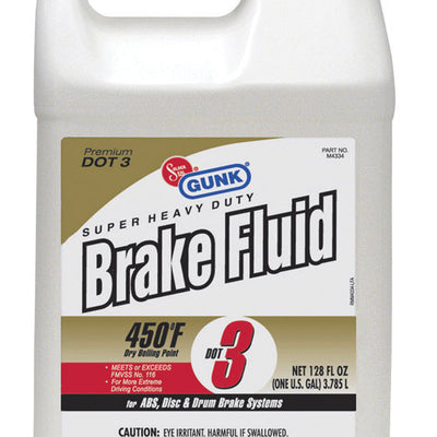 Gunk Premium DOT 3 Brake Fluid 128 oz