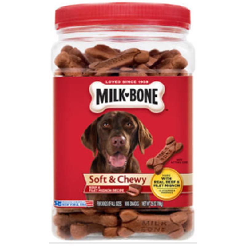 JM Smucker's MilkBone Beef Treats For Dogs 25 oz 7.2 in.