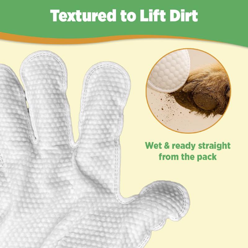 Wondurdog Wondurwipes White Unscented All Pets Glove Wipes 1.5 oz